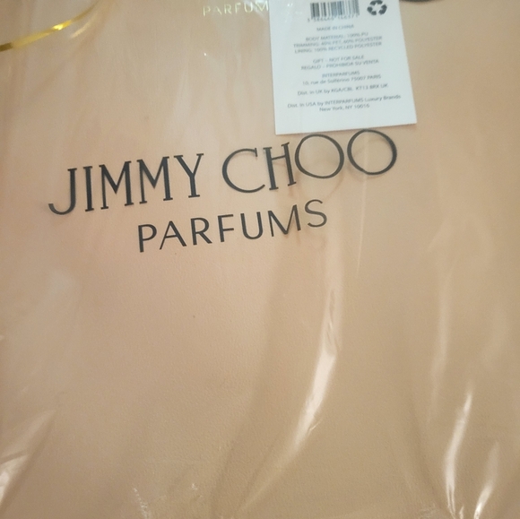 Jimmy Choo Pink Gold Metallic Tote Bag NEW - Picture 2 of 2